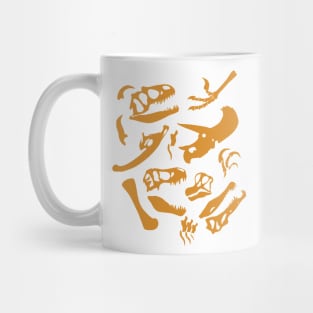 Dinosaur Bones (Gold) Mug